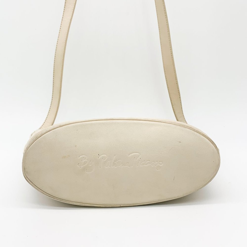 VINTAGE Paloma Picasso Leather Gold 'X' Crossbody - Picture 5 of 9